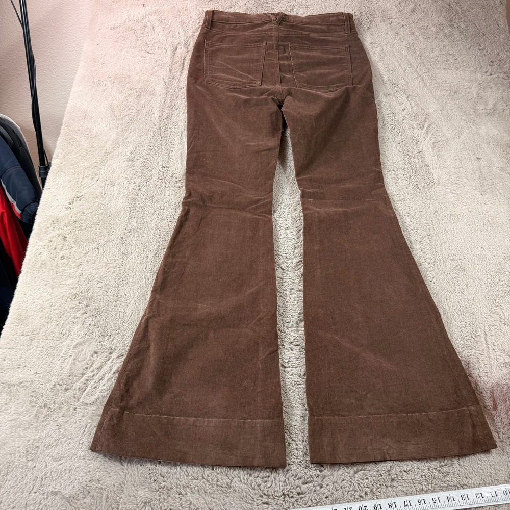 Veronica Beard Jeans Corduroy Sheridan High Rise Flare Bell Bottom Boho Retro 31 - Picture 6 of 16